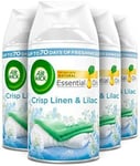 AirWick Air Freshener Freshmatic Autospray Refill, Crisp Linen & Lilac, Multipa