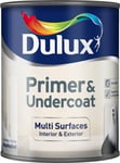 Dulux Primer & Undercoat Paint Multi Surface Interior Exterior Quick Dry 750ml