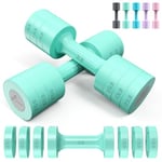 Adjustable Dumbbells Hand Weights Set: Sportneer 1 Pair 0.9-4.5KG (0.9-2.3KG) Fast Adjust Dumbbell Weight 6 In 1 Free Weights Barbells For Women Men Home Gym Workout Exercise Strength Training