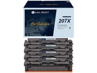 G&Amp G Toner Ersätter Hp 207X Kompatibelt Kombinationsförpackning Svart, Cyan, Magenta, Gul W2210x(207X)/W2211x(207X)/W2213x(207X)/W2212x(207X) Gs-H207x-4P