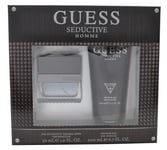 GUESS SEDUCTIVE HOMME GIFT SET 50ML EDT + 226ML BODY SPRAY - MEN'S FOR HIM. NEW