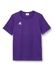 Le Coq Sportif N° 1 Maillot Match Enfant MC Tricot Femme, Violet (Violet j), 10A