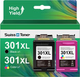 301XL 301 XL Cartouches d'encre Remplacement pour Cartouche HP 301 Noir et Couleur pour Encre HP 301XL pour Envy 4500 4502 5530 DeskJet 1000 1050 2050 2510 OfficeJet 2620 4630(Q66)