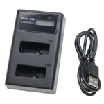 Dual USB Battery Charger for GoPro HD8.01 Hero 6 Black Hero 5 Black 4.2V