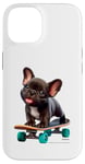 Coque pour iPhone 14 P.D.Moreno - Jouet en peluche pour chien bouledogue français