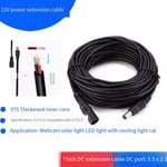 DC 12V Power Extension Cable 5.5x2.1mm Power Cord for CCTV Surveillance3429