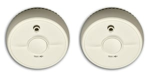 2 x Fireangel SB1-T Battery Operated Optical Smoke Alarms