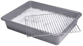 New 55cm Oven Rack & Grill Baking Soaking Cleaning Tray Dishwasher Kitchen Large