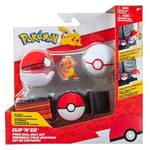 Clip?N?Go Pokéball Pokémon Starter Pack Ceinture 2 Pokéball + Figurine