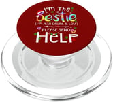 I'm the bestie I'm also drunk and lost Christmas Tie Dye PopSockets PopGrip for MagSafe