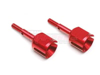 Team Raffee TRC/TT02-013R Essieu En Aluminium (2) Rouge Pour Tamiya TT-02