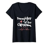 Womens Daughter Of The Groom V-Neck T-Shirt