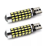 2 st W5W LED-lampa T10 12-24V CANBUS lins 750lm vit