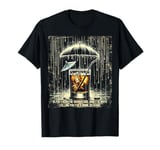 If you know morse signal code Rain and Drink Humor Design T-Shirt