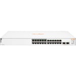 Aruba JL813AABB Instant on 1830 Commutateur Smart Managed Layer 24 Ports 1G 2 sfp 12 PoE CL4 195 w sans Ventilateur Câble ue - Hewlett Packard