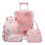 Sea choice Bagages Enfant 53x34x21cm Valise de Voyage 18 Pouces Valise Rigide Moyenne avec 4 roulettes Serrure TSA et Fermeture à glissière YKK Petite Valise Ultra Légère