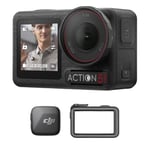 DJI Bundle Vlog Osmo Action 5 Pro (Mic Mini), Caméra d’Action 4K Idéale pour Vloggers avec Émetteur Mic Mini, Mini Cam d’Action avec Capteur 1/1,3", 4 h d’Autonomie, Double Écran Tactile OLED