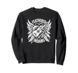 Feathered Indians Guitar Heart - Country Music Love Sweatshirt