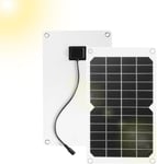 Panneau Solaire,20W 12V Panneau Chargeur de Batterie Chargeur Solaire Portable avec Clip de connecteur de Charge de Voiture pour Système d'éclairage