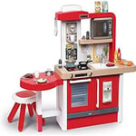 Smoby - Tefal Cuisine Evolutive Gourmet - 2 Hauteurs Possibles - 43 Accessoires + 1 Tabouret et 1 Micro Ondes - Jouet d'Imitation pour Enfant - 312302