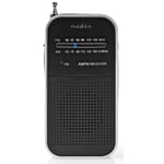 Nedis FM radio - 1.5W - Sølv/sort