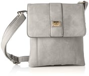 Bessie London, Sac en bandoulire femme, Gris, Taille Unique