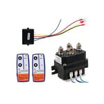 12v 250a Vinsch Fjärrkontaktor Vinschkontroll Solenoid Relä Twin Remote Kit Bil Motorcykel Off Roa