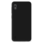 Coque silicone unie Mat Noir compatible Samsung Galaxy A10 Galaxy M10 - Neuf