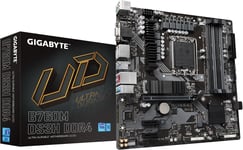 B760M Ds3H Ddr4 (Lga 1700/ Intel/ B760/ M-Atx/Ddr4/ Dual M.2/ Pcie 4.0/ Usb 3.2 Gen 2 Type-C/ 2.5Gbe Lan/Q-Flash Plus/Pcie Ez-Latch/Gaming Motherboard)