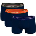 Tommy Hilfiger Kalsonger 3P Stretch Trunk Premium Essentials Grön/orange bomull X-Large Herr