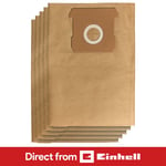 Einhell Dirt Collection Bag Filter 10L Set of 5pcs for Wet and Dry Vacuum