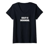 Womens REALITY IS is one, indivisible, and UNCHANGING - Parmenides V-Neck T-Shirt