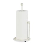 Relaxdays 10026417 Support de Rouleau Pieds, Fonte de Fer, Porte-sopalin Retro, Style Rustique, Hauteur: 33 cm, Blanc, Weiß