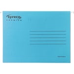 Lyreco Premium folio hängmapp, blå, 50 st.