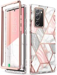 i-Blason Coque Samsung Galaxy Note 20, Protection Brillante Bumper Antichoc SANS Protecteur d'écran [Série Cosmo] pour Galaxy Note 20 5G 6,7 Pouces 2020 (Marbre)