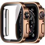 2-pack kompatibel med Apple Watch case 40 mm Rose Gold/Clear 40mm