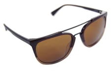 VUARNET CABLE CAR 1604 0004 52mm Mens Double Bridge Square Sunglasses PURE BROWN