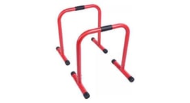 Barres paralleles gorilla sports   3 hauteurs   30 cm   73cm   94 cm   noires bleues rouges   couleur   rouge   hauteur   73 cm