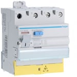 Hager - Interrupteur différentiel 3P+N 63A 30mA type AC à bornes décalées - Réf : CDC863F