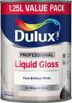 Dulux Professional Liquid Gloss - Pure Brilliant White - 1.25L - Wood & Metal