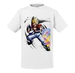 T-Shirt Enfant Gotenks Attaque Ki Dragon Ball Z Fusion Trunks Manga Anime