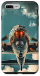 Coque pour iPhone 7 Plus/8 Plus Design aéronautique vintage du bombardier B-17 Flying Fortress de la Seconde Guerre mondiale