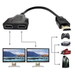 HDMI Splitter 1 in 2 Out, 1080P HDMI Cable HDMI Male to Dual HDMI Female 1 to 2 Way Splitter Cable Converter Adapter for HDTV, [329]