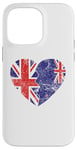 iPhone 14 Pro Max New Zealander British Flags Heart | UK New Zealand Roots Case