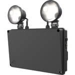 Raptor twin-spot sort 2x5W 730lm flomlys nødlampe