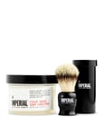 Imperial Barber Products Simple Mens Shave Shaving Soap & Brush Kit Gift Set