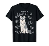 Alaskan Klee Kai Dog Anatomy, Funny Cute Grey Gray Pet Mom T-Shirt