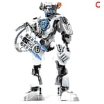 Star Warrior Soldier Bionicle Hero Factory Robot Figur Byggklossar Modell Leksak Barn Present White