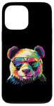 Coque pour iPhone 13 Pro Max Panda Bear Lover Lunettes de soleil Pop Art Funny Panda Bear