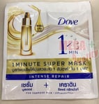 Dove Super Mask Intense Repairing Serum Hair Treatment Keratin Booster 20ml.